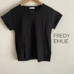 FREDY EMUE ブラック 半袖Tシャツ サイズ38