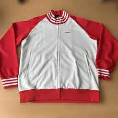 adidas トラックジャケット レッド ホワイト ジャージのサムネイル