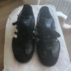 adidas SAMBA ブラック/ホワイト スニーカー　23.5