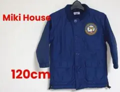 Miki House  ミキハウス　キッズアウター　120cm厚手　紺色のサムネイル