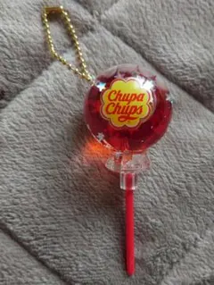 TAITO限定 チュッパチャプス キャンディ型 オイルボールチェーン 赤色