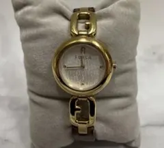 【稼働品】FURLA アルコチェーン クォーツ レディース腕時計