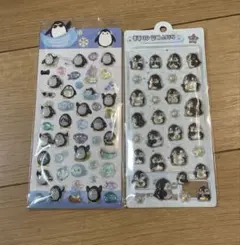 うるちゅる　ペンギンシール 　ボンボンドロップシール　3D　シール　２枚☆