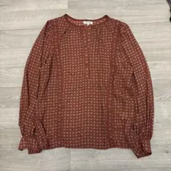 【未使用】MAX STUDIO 総柄ブラウス（Lサイズ）のサムネイル