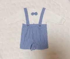 Cottoli コトリ ベビー フォーマル ロンパース 蝶ネクタイ付き