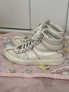 JIMMY CHOO ホワイト ハイカットスニーカー　42