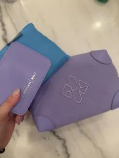 ETTINGER×ANA ファーストクラス　トラベルポーチ パープルのサムネイル