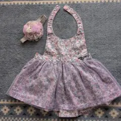 ANNA SUI 花柄エプロンとヘアバンドセット