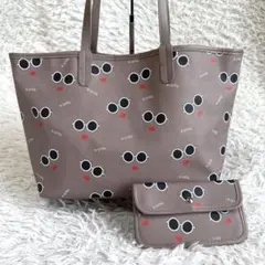 ✨極美品✨a-jolie アジョリー トートバッグ ポーチ付き A4収納可能