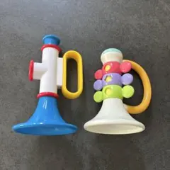 【セット】ボーネルンド　トランペット型 おもちゃ　ラッパ