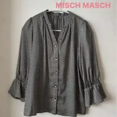 【着画あり】MISCH MASCH 千鳥柄 ブラウス
