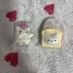 サンリオ はなまるおばけ おみみでぶらりんマスコット ガチャガチャ　しょくぱんず
