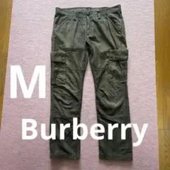 バーバリーブルーレーベル　上品チェック　カーゴパンツ　Mサイズのサムネイル
