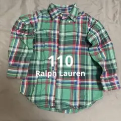 ラルフローレン Ralph Lauren キッズ ワイシャツ 緑 赤 チェック柄