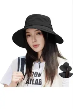 ブラック アウトドアハット