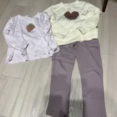 petit main 130cm いちごプリントセット