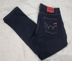 EDWIN バイク用 ダークブルーデニム ストレート