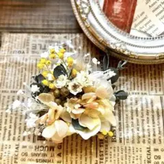 陽だまりミモザのボタニカルコサージュ ✽卒業式・入学・セレモニー