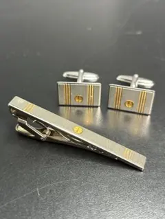 箱付き美品✨dunhill カフスリンクス ボタン dロゴ ゴールド シルバー