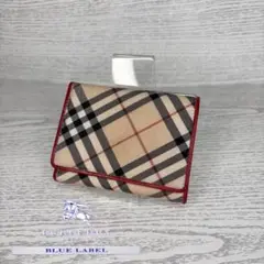 美品　Burberry ブルーレーベル　財布　三つ折り　S8558