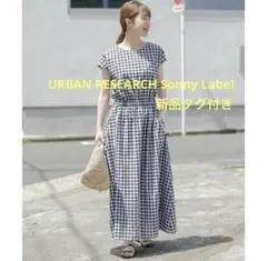 アーバンリサーチ サニーレーベル＊リネンフレンチギャザーワンピース