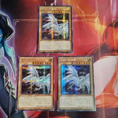 遊戯王 青眼の亜白龍 3枚セット シークレット