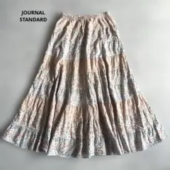 JOURNAL STANDARD コットンマルチカラーフレアスカート小花柄