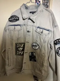 Jungle Storm パッチ付きデニムジャケット F