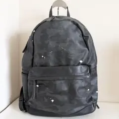 ジャンティバンティ バックパック カモフラ　レザー　リュック 黒 迷彩のサムネイル