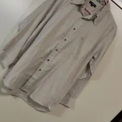 BURBERRY LONDON 長袖シャツ ベージュ Mサイズのサムネイル