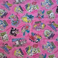 ディズニープリンセス 綿生地 ピンク