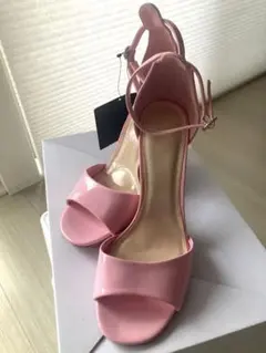 【新品未使用】ピンクハイヒール10.5cm サンダルストラップ#Foever21のサムネイル
