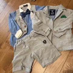 フォーマルスーツセット 100cm グレー