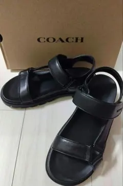 新品未使用♡COACH スポーツサンダル ブラック 23cm　箱付きのサムネイル