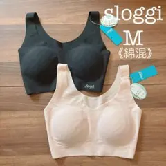 スロギーゼロフィール 綿混 ハーフトップG068 ブラック＆テラコッタMのサムネイル