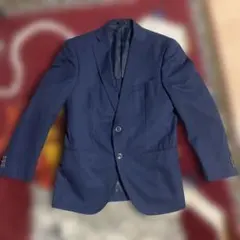 ネイビー テーラードジャケット 2つボタン