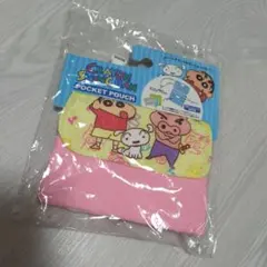 新品♡クレヨンしんちゃん ポケットポーチ ピンク　ティッシュ