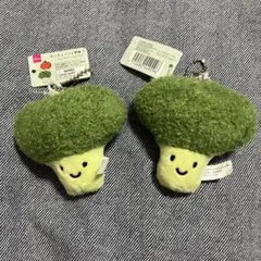 ダイソー 野菜 キーチェーン ブロッコリー キーホルダー ラウール 2点セット