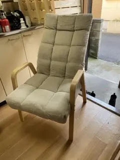 コーデュロイ リクライニングチェア ベージュ