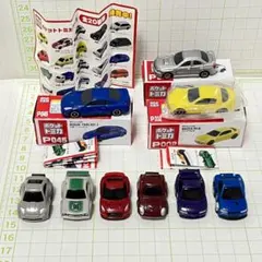 チョロQ６台とポケットトミカ３台セット