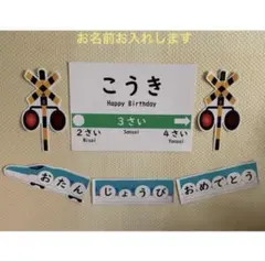 お誕生日　新幹線のお祝いセット