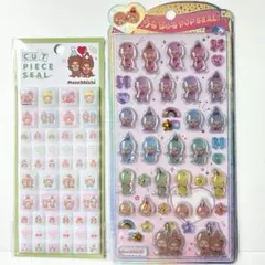 正規品新品モンチッチ♡タイルシール、うるちゅるポップシールセット