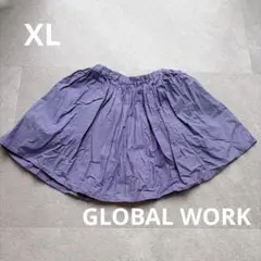 グローバルワーク　スカート　130　XL 紫　綿100% パープル
