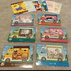未使用✦どうぶつの森 amiiboカード サンリオ フルコンプ 6枚 シール付き