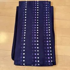 半幅帯 リバーシブル 紫 縄模様 格子柄 麻の葉 洗える帯 NO-1432 半幅帯 リバーシブル 紫 縄模様 格子柄 麻の葉 洗える帯 NO-1432