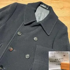 イッセイミヤケ期ZUCCA【90s】ピーコート紺ネイビーMアーカイブウールダブル