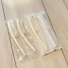 【新品・未使用】櫛 くし クシ コーム ホワイト シンプル　未開封 4点セット