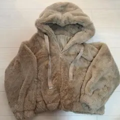 CIAOPANIC ファーコート フード ベージュ