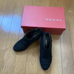 送料込「リーガル REGAL ブーティ　ショートブーツ　スェードパンプス」