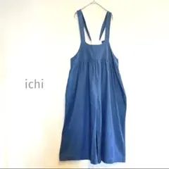 美品　ichi デニム　サロペット　イチ　オーバーオール